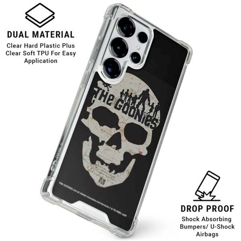 Warner Bros The Goonies (1985) The Goonies Skull Map Galaxy S25 Ultra Clear Case